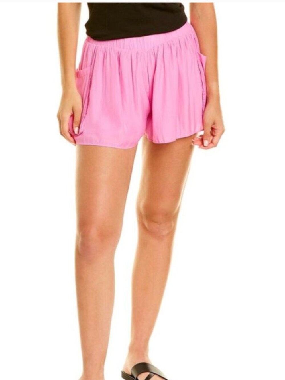 Ramy Brook Pink August Shorts S Patch Pockets Lightweight Elevated Basic